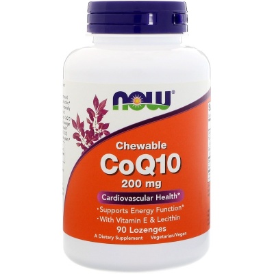  NOW CoQ10 200mg + Vit E  90 tab