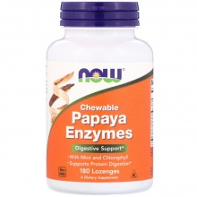 Витамины Now Foods Жевательные ферменты папайи 180 жевательные таблетки