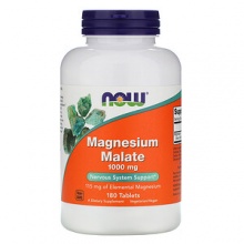 Витамины NOW Magnesium Malate 1000 mg 180 таблеток