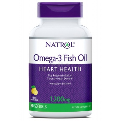  Natrol Omega-3 Fish Oil 1200  60 