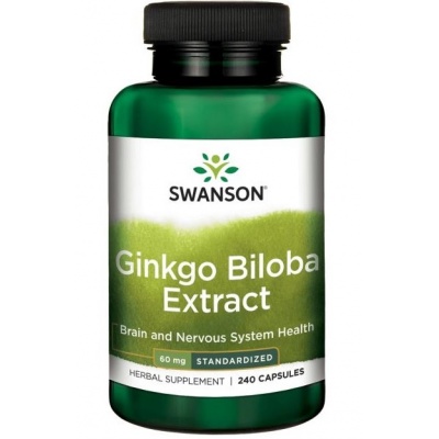  Swanson Ginkgo Biloba Extract STD 60 mg 30 