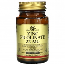 Витамины Solgar Zinc Picolinate 100 таблеток