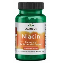Витамины Swanson Niacin 100мг 250 таблеток