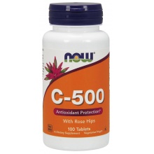Витамины NOW C-500 with Rose Hips  100 таблеток