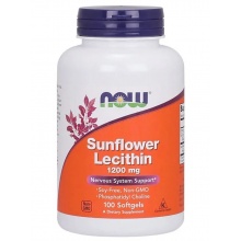 Витамины NOW Sunflower Lecithin 1200 мг 100 капсул