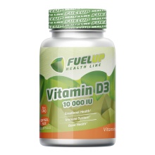 Витамины FuelUp Vitamin D3 10000 МЕ 120 капсул