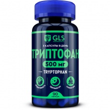 Аминокислота GLS Pharmaceuticals Tryptophan  500 мг 90 капсул