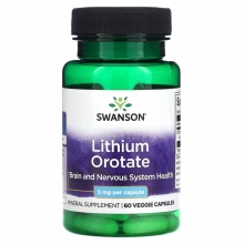 Литий Swanson Lithium Orotate 5 мг 60 капсул