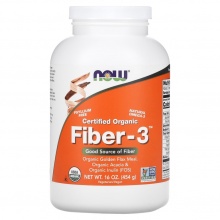 Пребиотик Now Fiber-3 454 гр