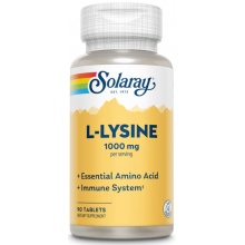 Аминокислота Solaray L-Lysine 1000 мг 90 таблеток